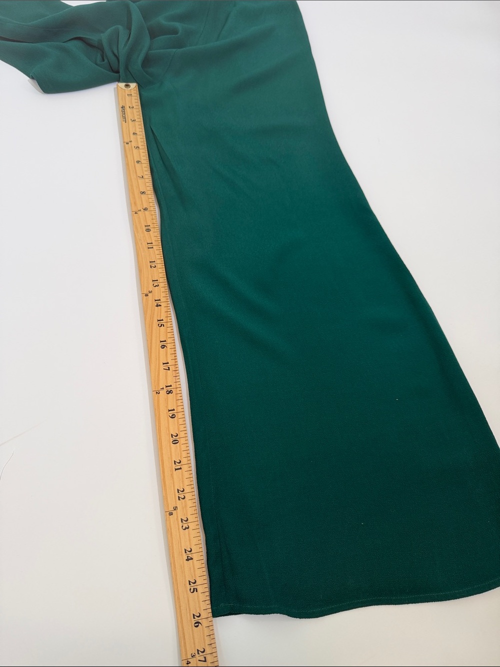 Reformation Jumpsuit Size 0 Emerald Green Smocked Back - Picture 11 of 12